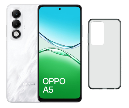 Smartfon OPPO A5 4G 6/128GB White + Etui